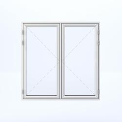 2 sash side hinged